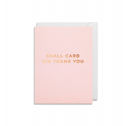 Klappkarte Mini Small Card Big Thank You