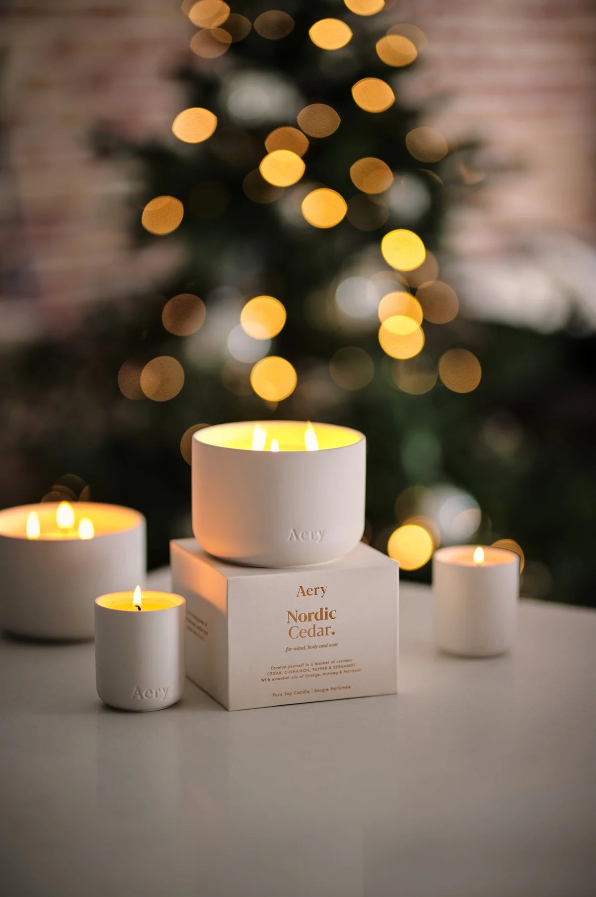 Duftkerze "Nordic Cedar Mini" (15h Brenndauer)