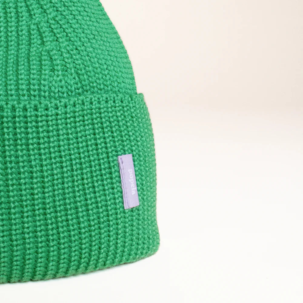 Beanie aus Merinowolle - Grün