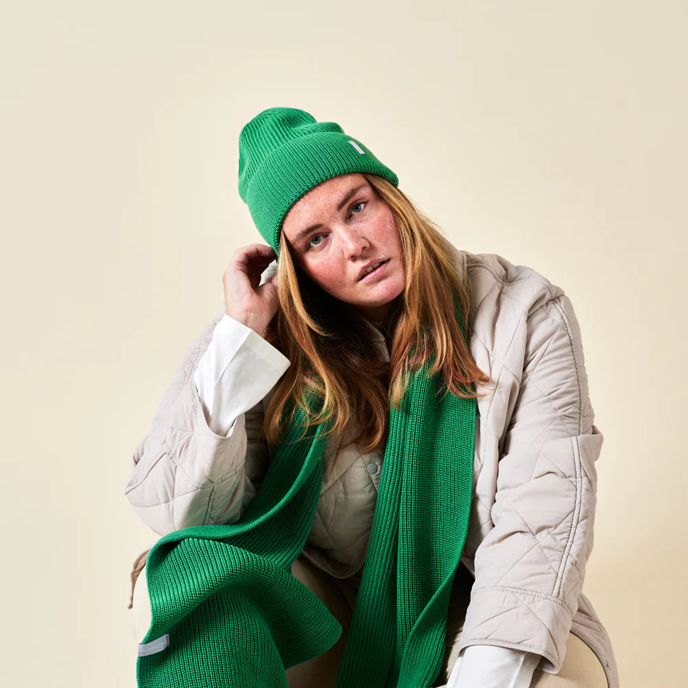 Schal aus Merinowolle - Grün