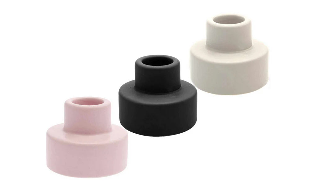 Keramik-Kerzenhalter "Rosa"