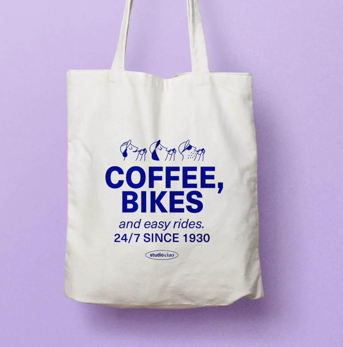 Statement Jutebeutel - COFFEE, BIKES AND EASY RIDES