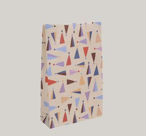 Blockbodenbeutel "Partyhut" 5er Set