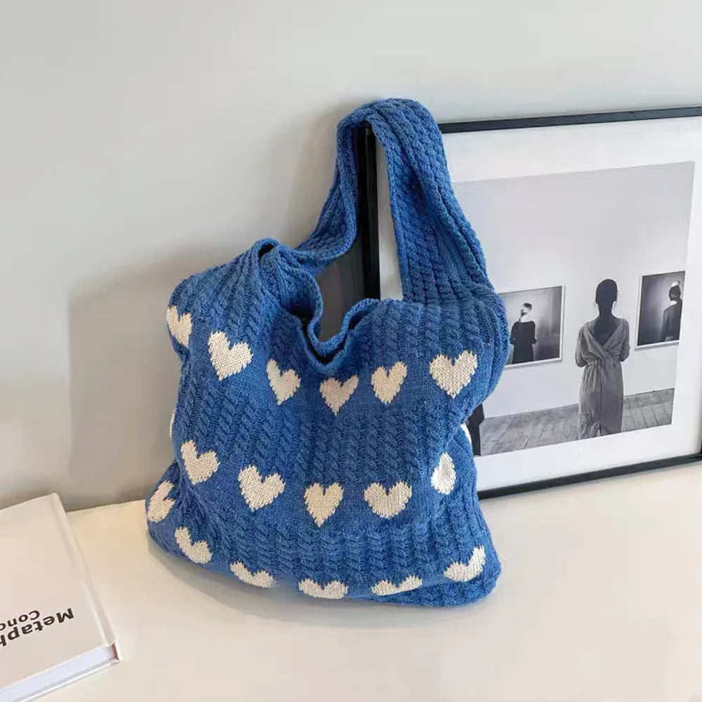 Tote Bag "Carrie" I blue white