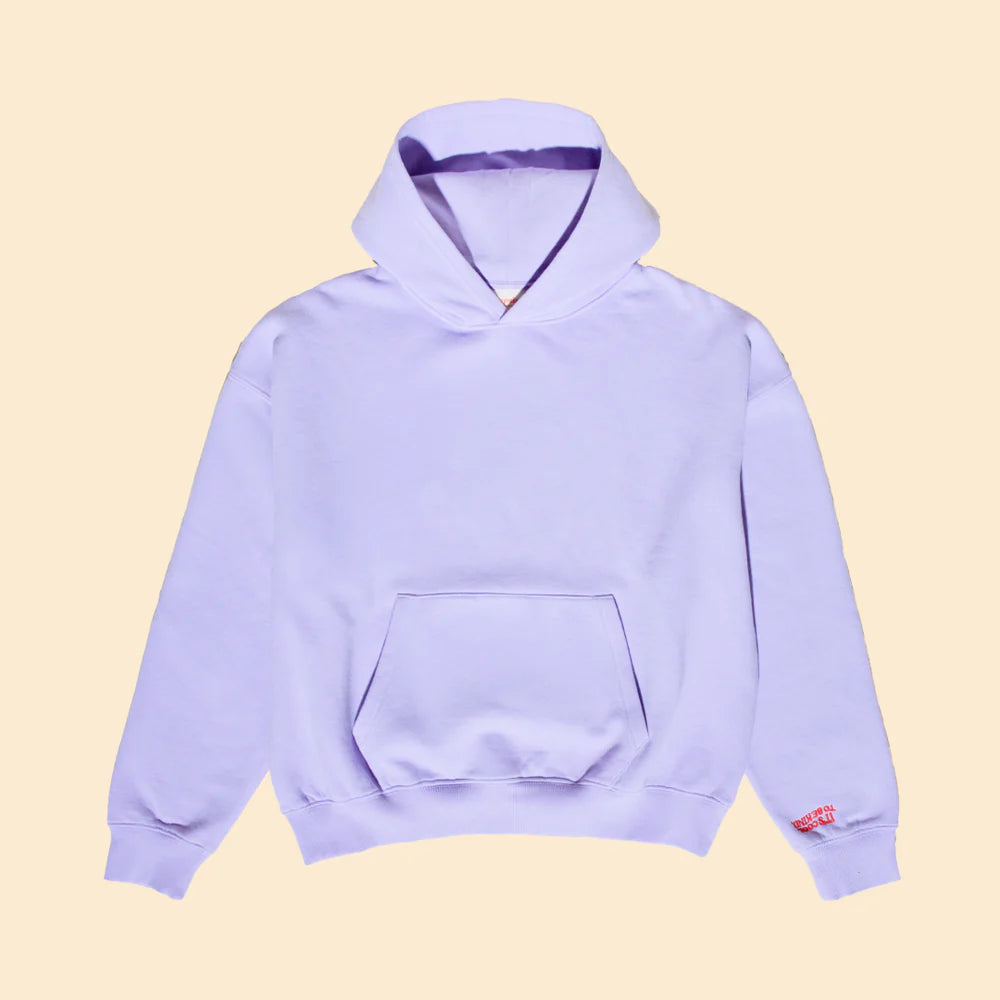 Hoodie aus Bio-Baumwolle in Lila