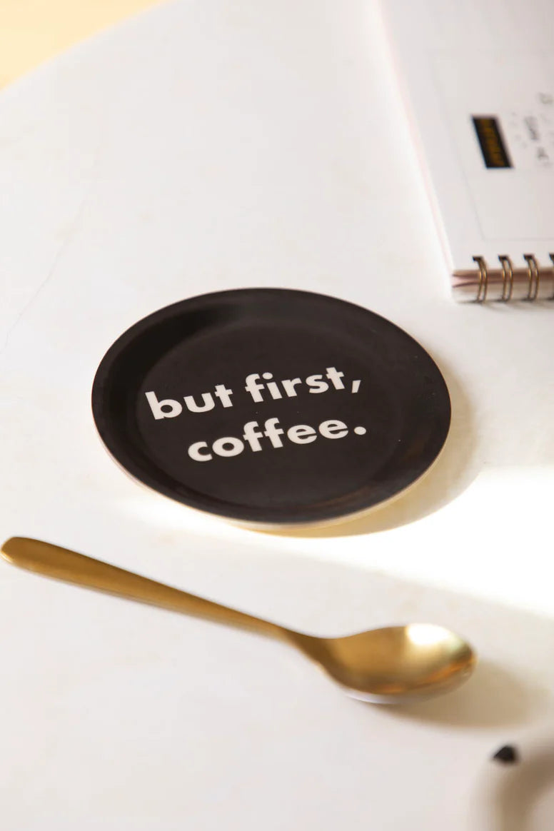 Coasters "But first coffee" (2er Set)