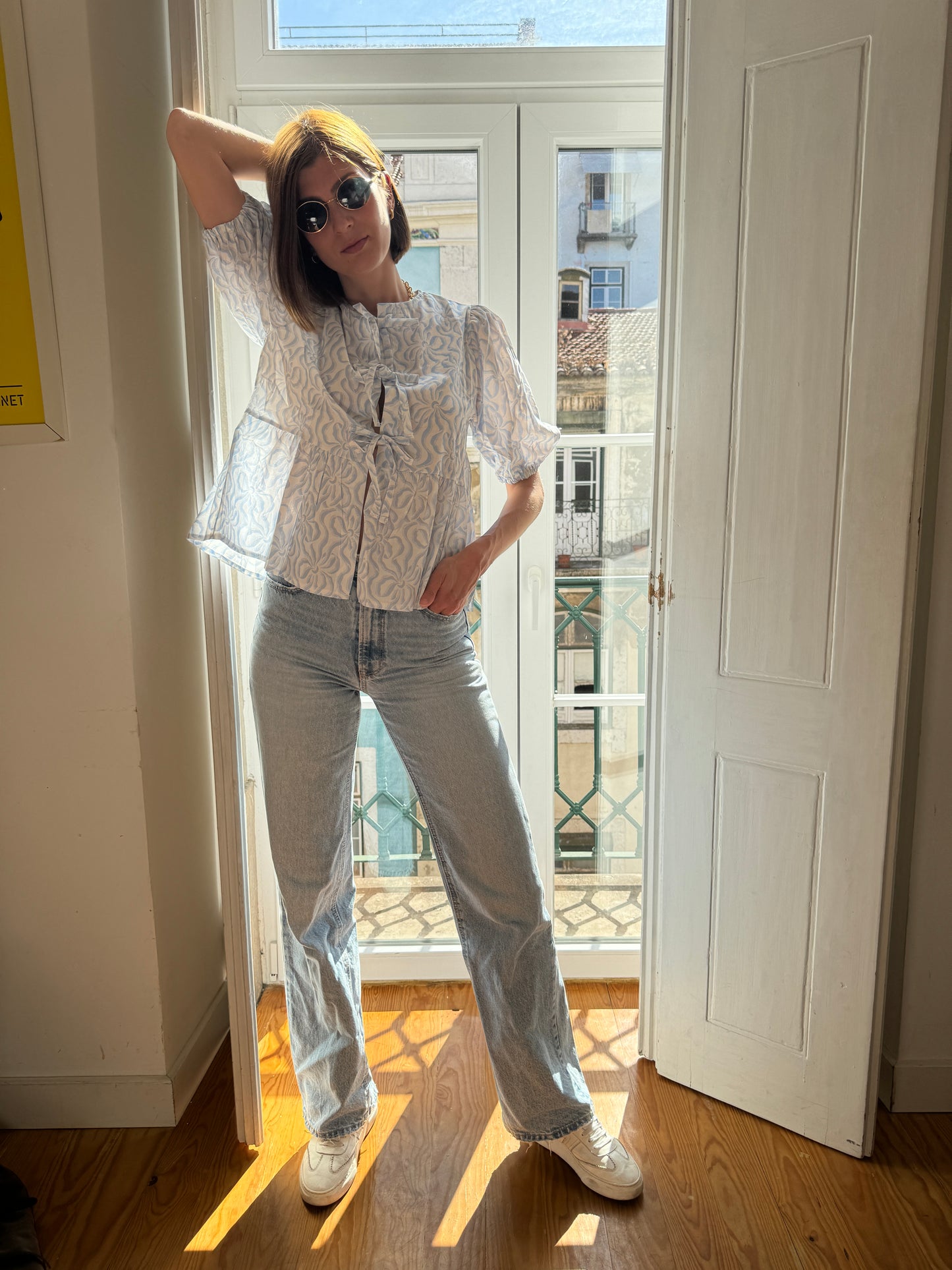 Bluse SARAH (hellblau)