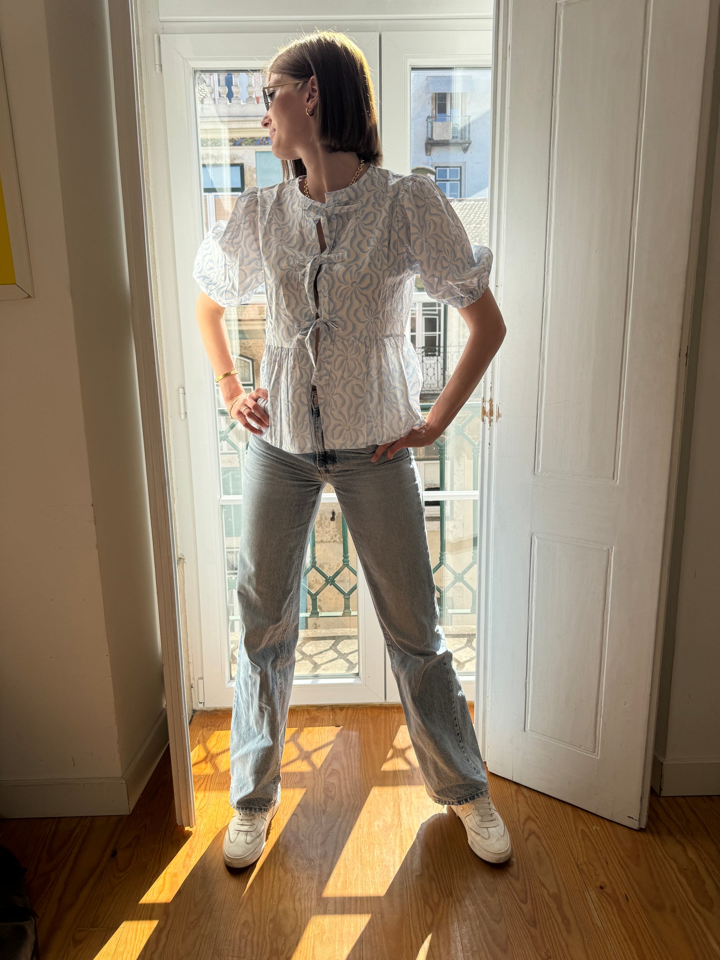 Bluse SARAH (hellblau)