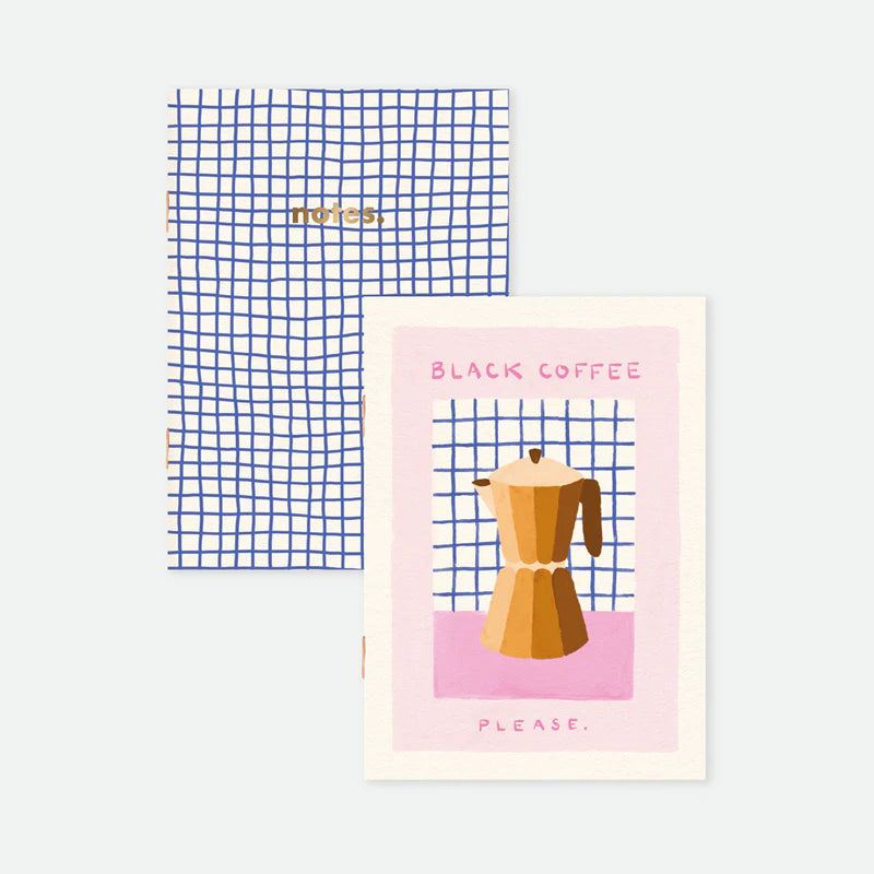 Notizbuch "Black Coffee" 2er Set (A6)