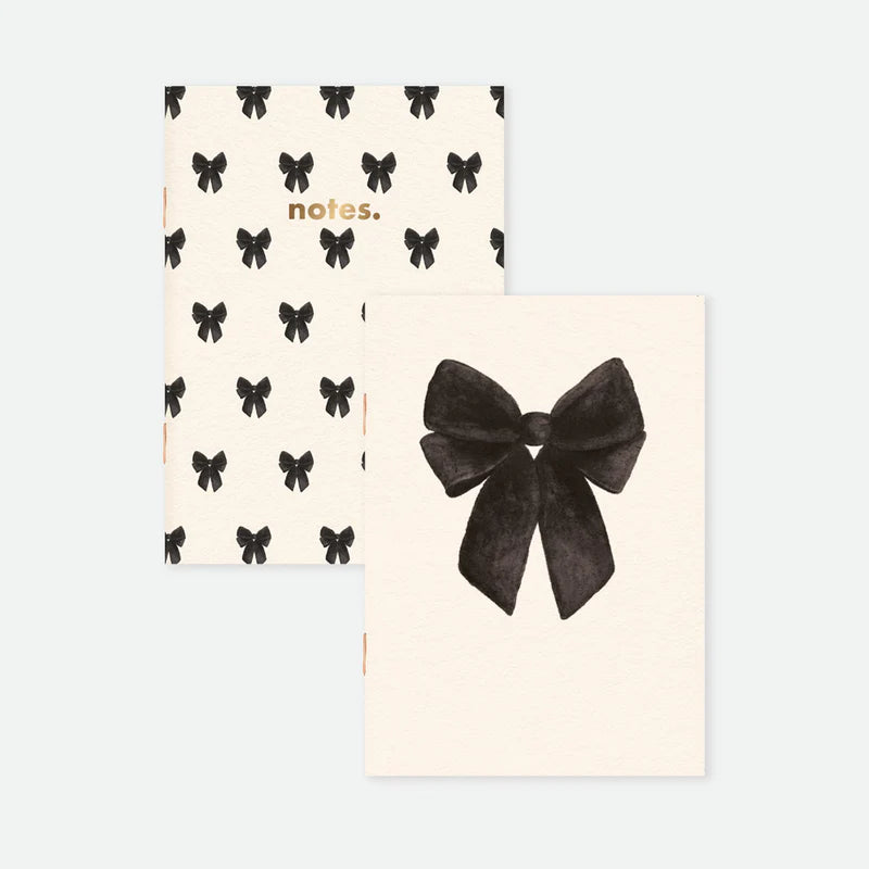 Notizbuch "Black Bow" 2er Set (A6)