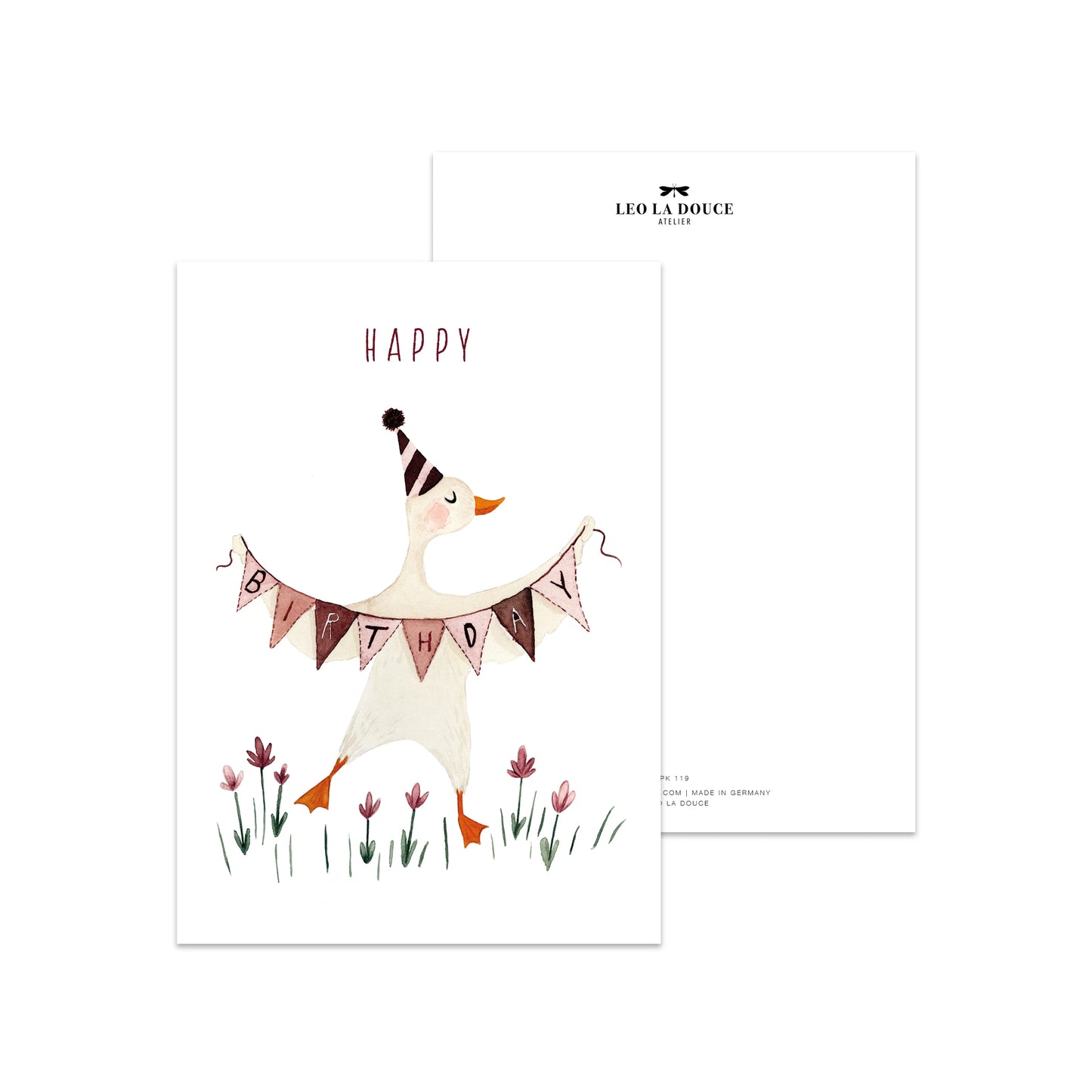 Postkarte - Geburtstagsgans