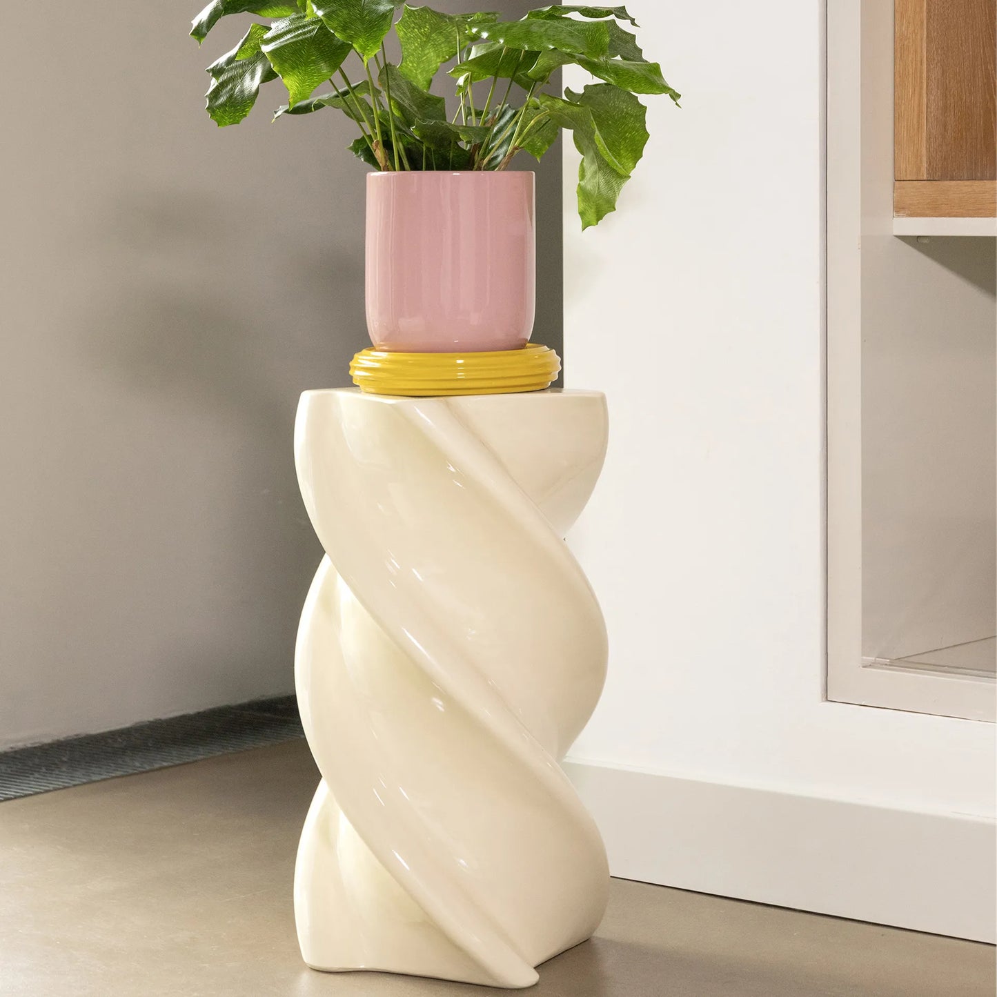 &klevering - Beistelltisch Pillar Marshmallow Off White