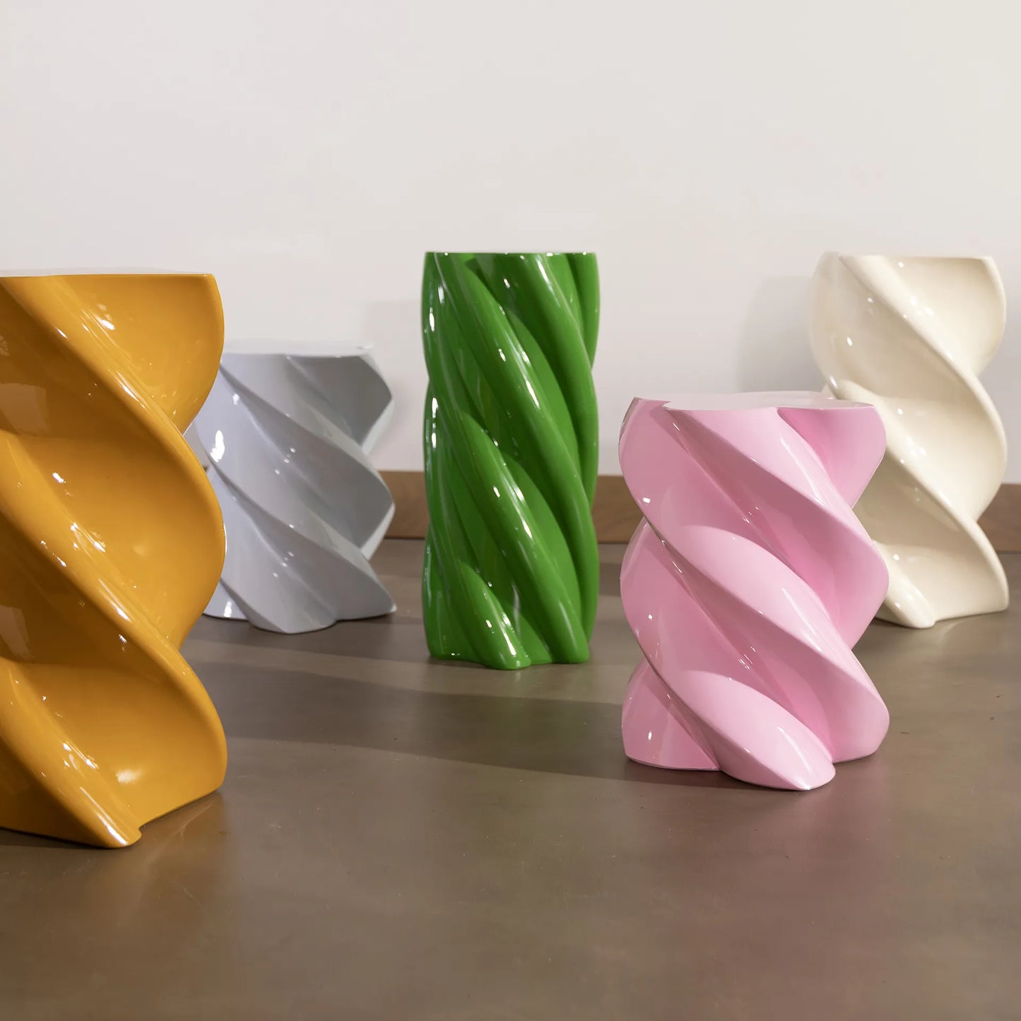 & klevering - Beistelltisch Pillar Marshmallow Candy Pink