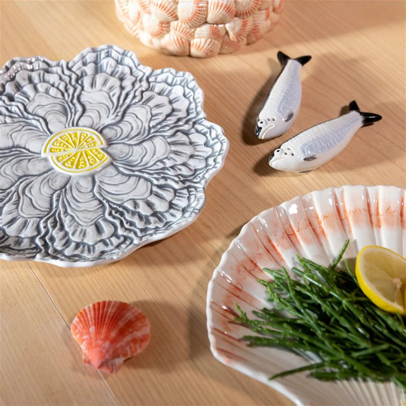 &Klevering - Servierteller "Austern" | 23cm Keramik