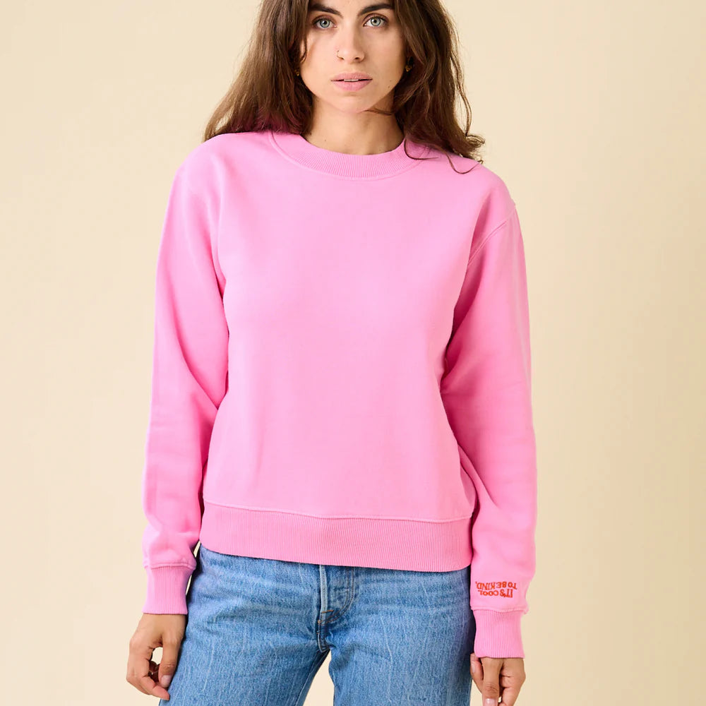 Kindness Sweater aus Bio-Baumwolle in Pink