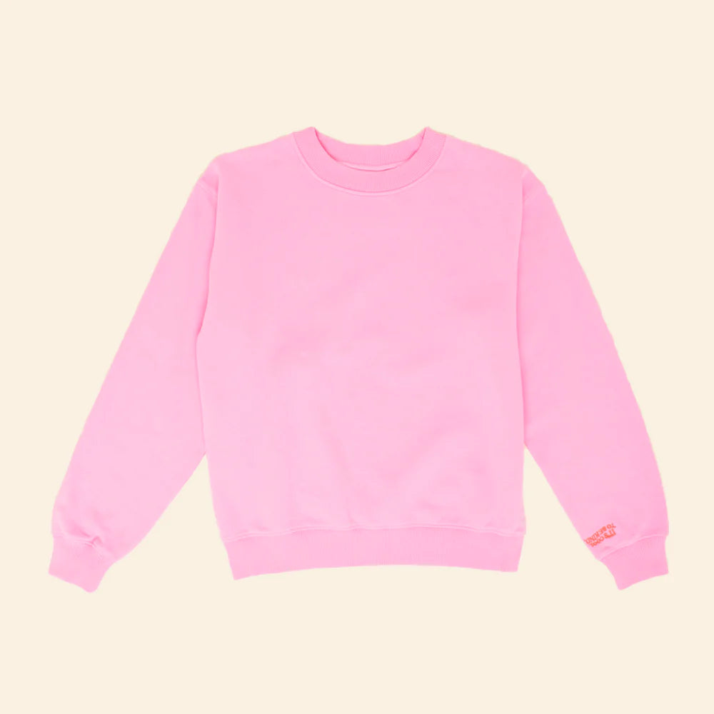 Kindness Sweater aus Bio-Baumwolle in Pink