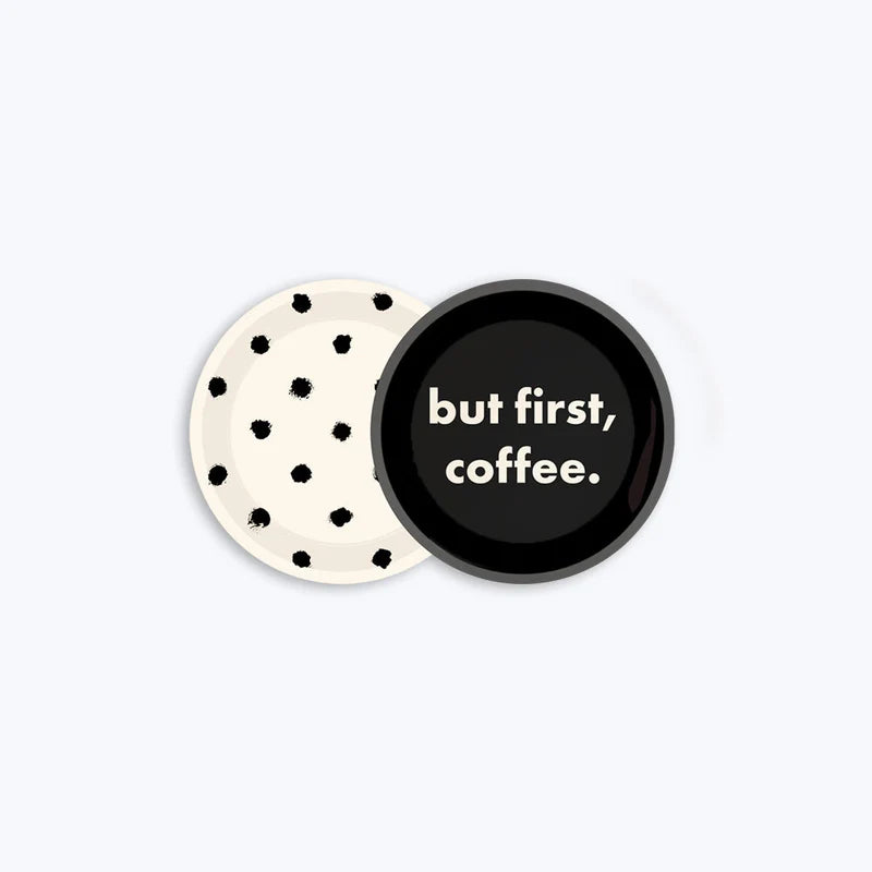 Coasters "But first coffee" (2er Set)