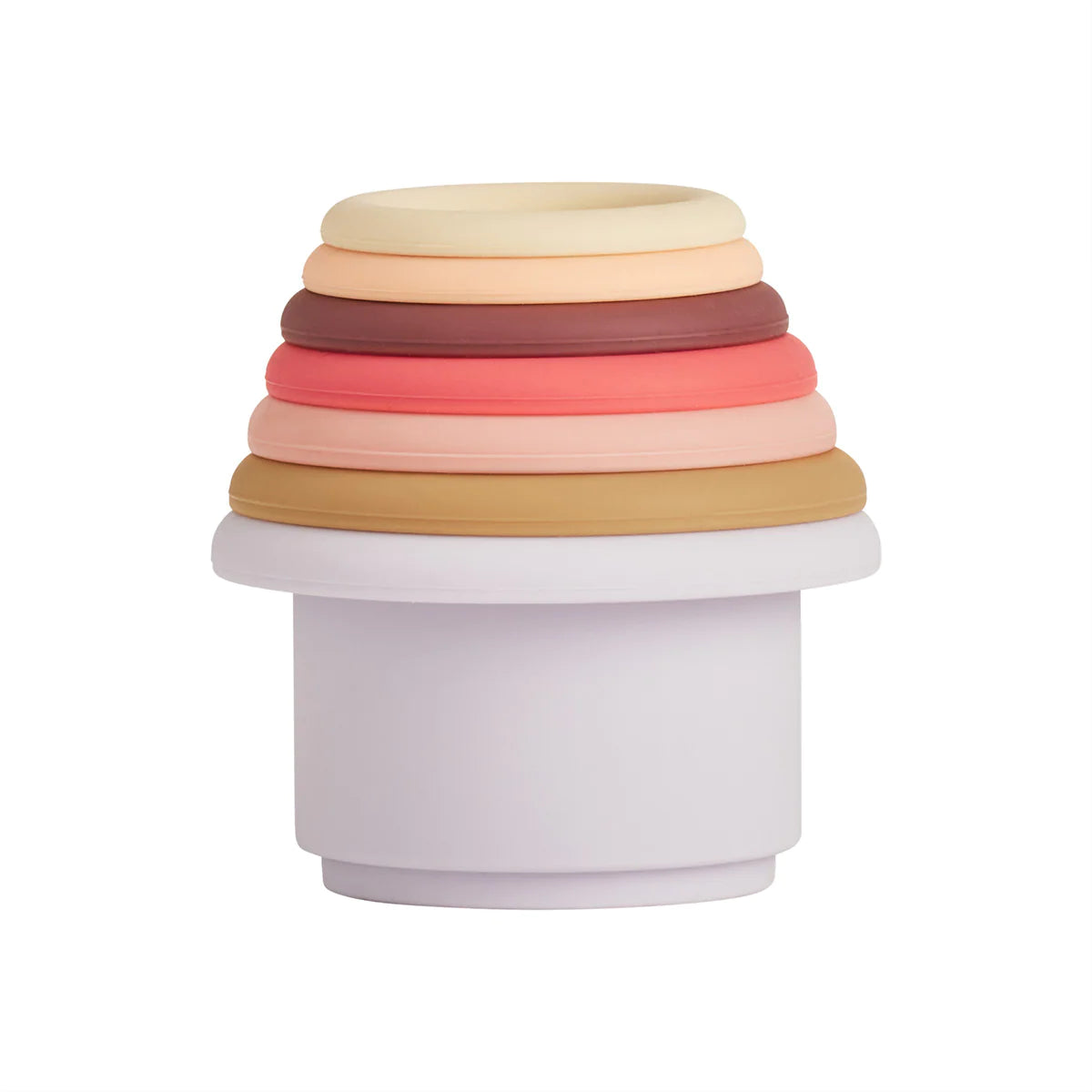 OYOY Tawa Stapelbecher, cherry red/vanilla