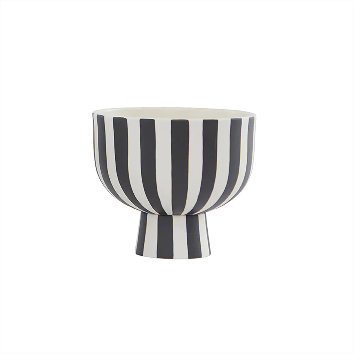 OYOY – Schale Toppu, schwarz/weiß