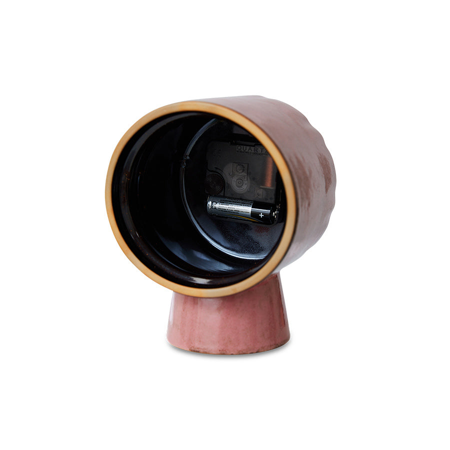HKliving Retro Ceramic Standuhr Pink