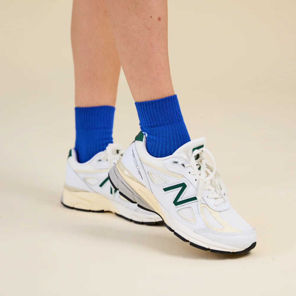 The Tennis - Ankle Socken aus Bio-Baumwolle in Königsblau