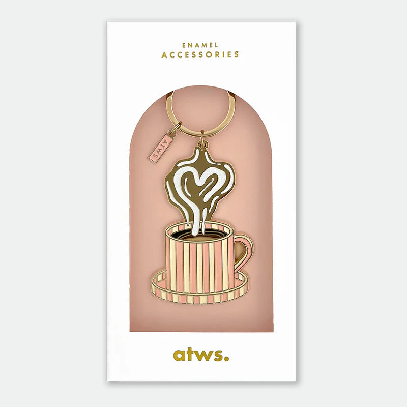 Schlüsselanhänger "Coffee Reading"