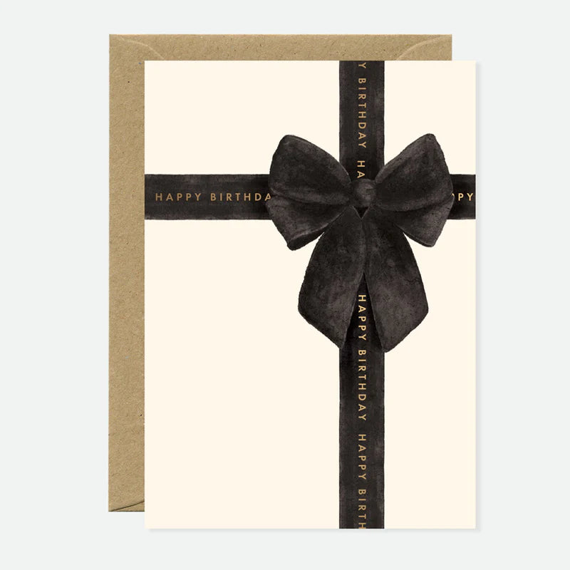 Klappkarte "Black Bow"