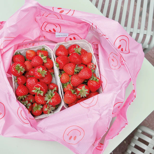 Shopping Bag "Smiley Pink"