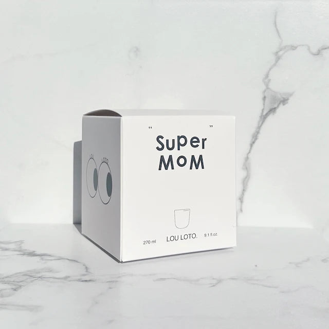 Porzellanbecher "Super Mom"