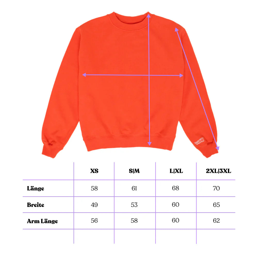 Kindness Sweater aus Bio-Baumwolle in Rot