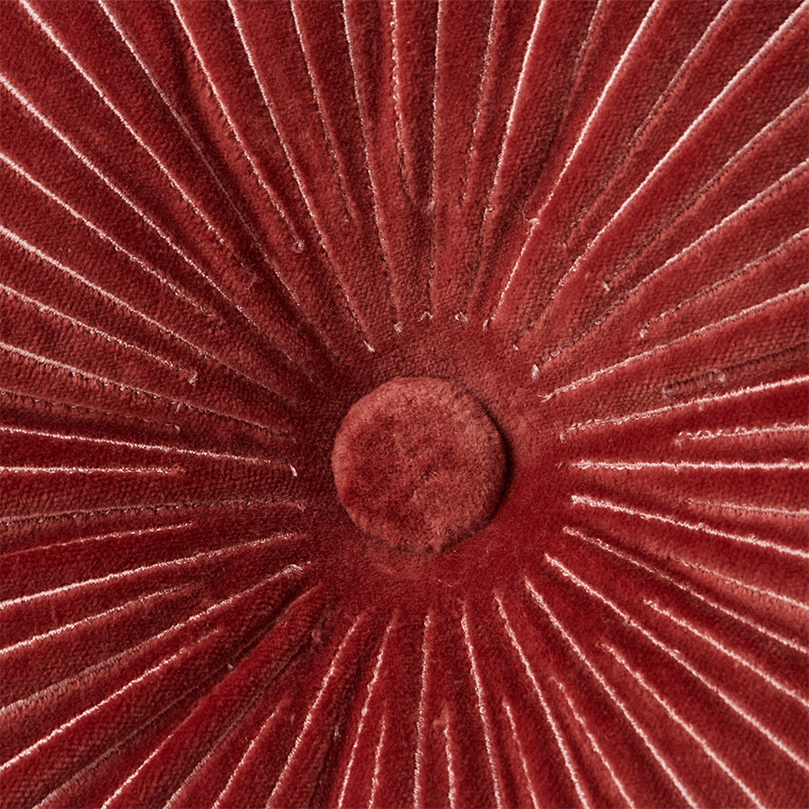 HKliving Kissen "Burgundy" (Ø35cm)