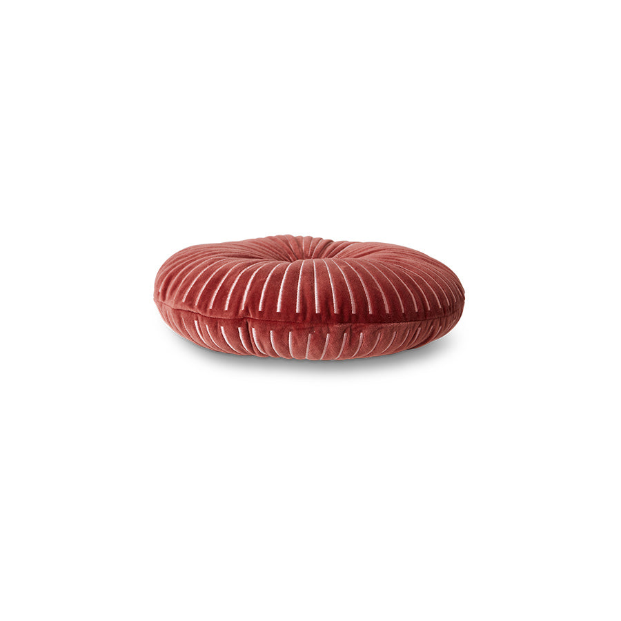 HKliving Kissen "Burgundy" (Ø35cm)