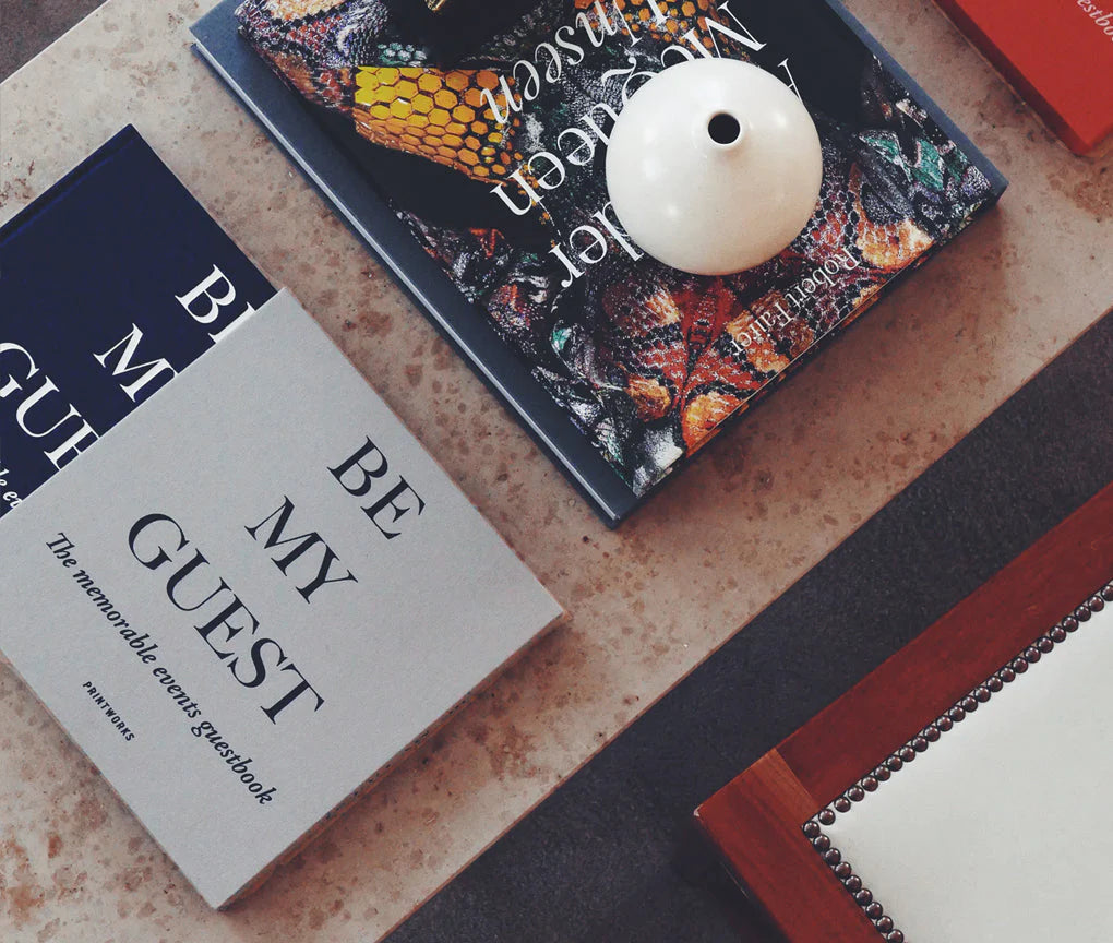 Gästebuch - Be My Guest (Grau/Navy)