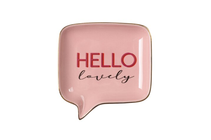Glasteller "Hello Lovely"
