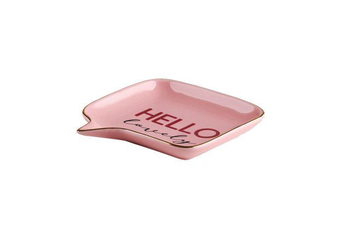 Glasteller "Hello Lovely"