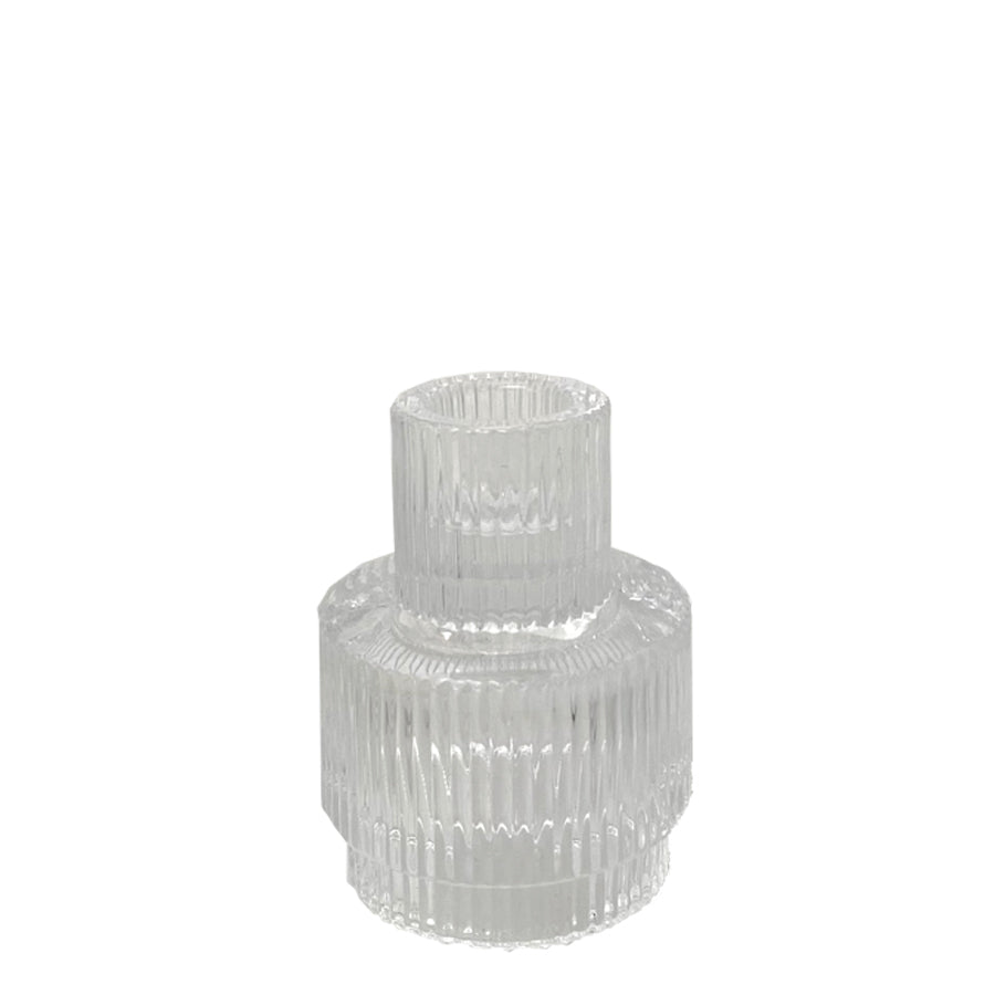 Kerzen-/Teelichthalter Glas