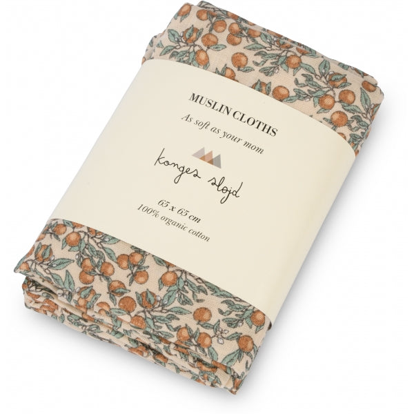 Musselintücher "Orangerie" 3er Pack