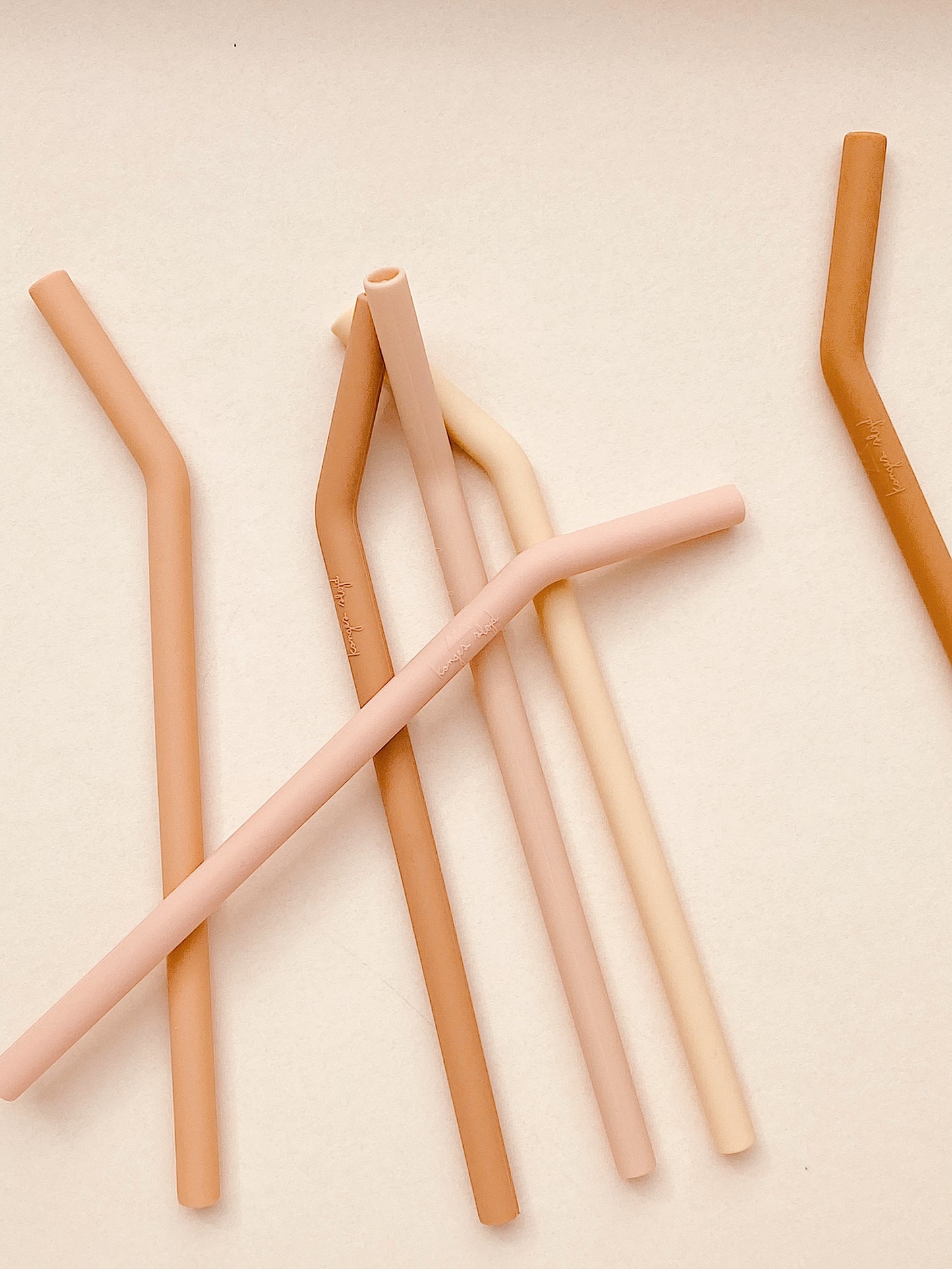 Strohhalme "Rose" 6er-Pack