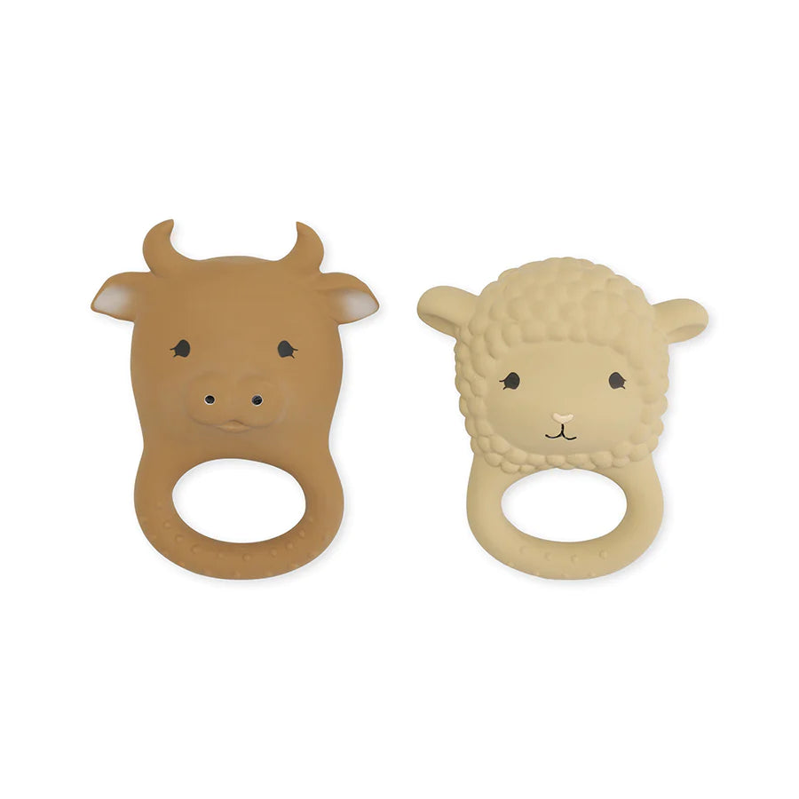 Beißring "Farm Sheep / Cow" 2-er Pack