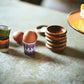 HKliving 70s Ceramics: Eierbecher (4er Set)