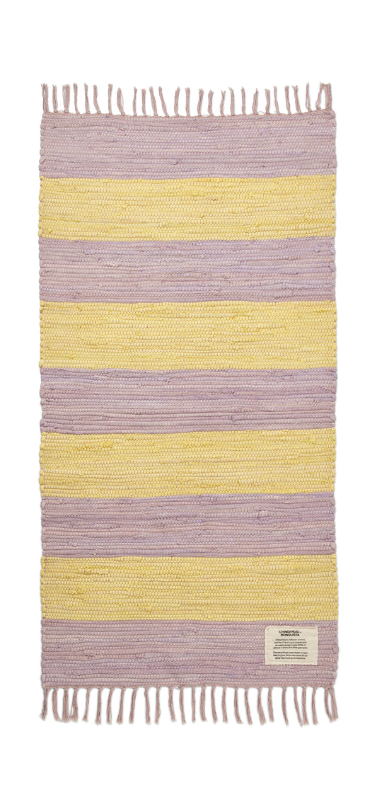 Teppich Chindi (lilac & neon yellow, 60x90cm)