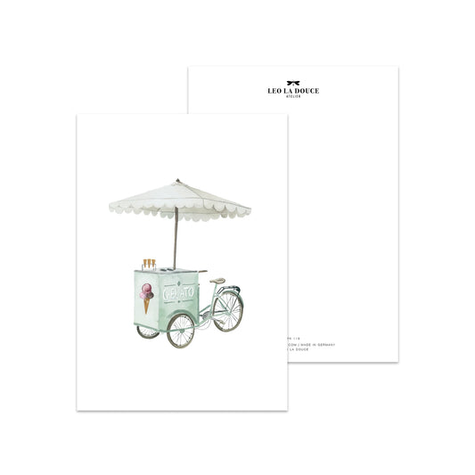 Postkarte - Gelato Bike