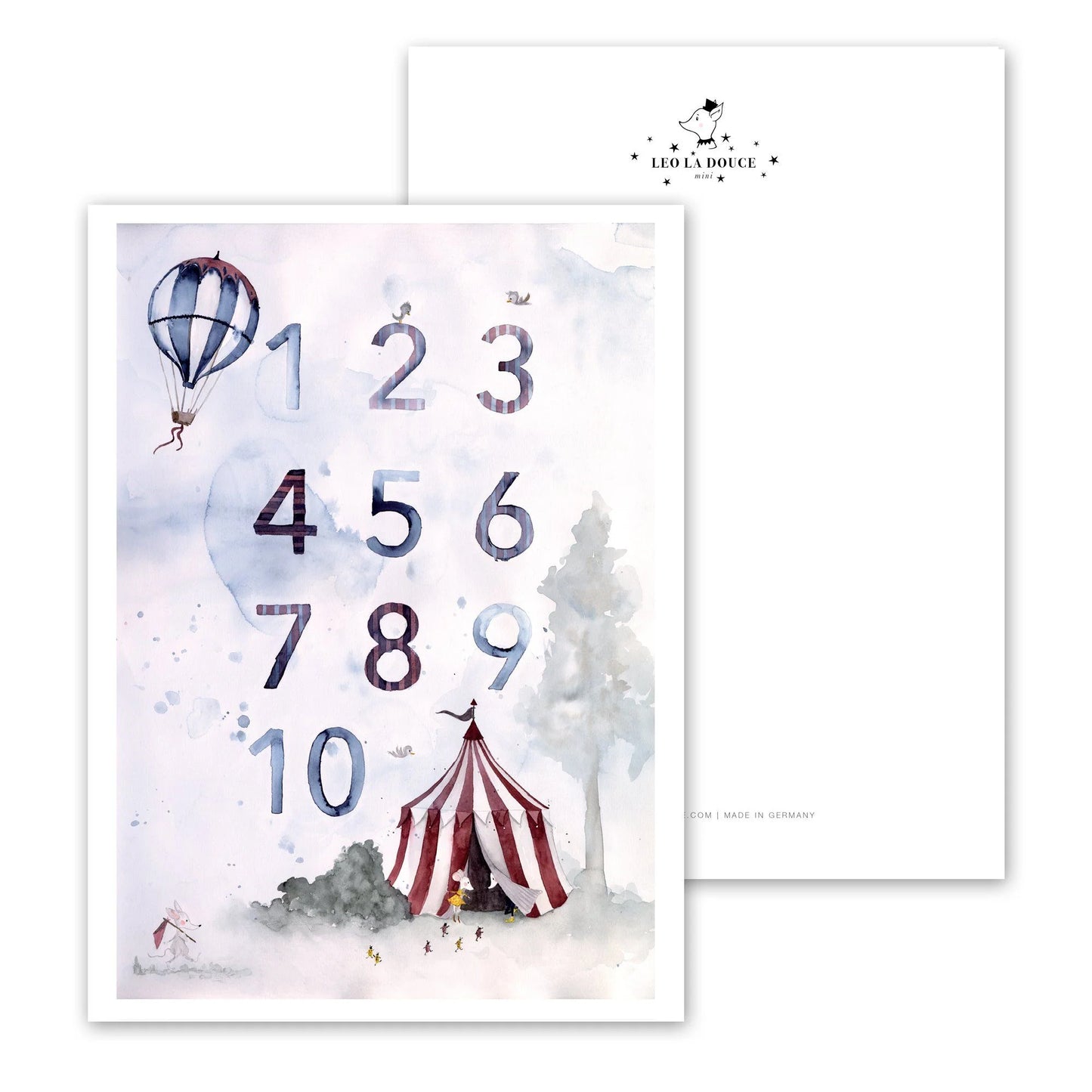 Postkarte "Numbers"