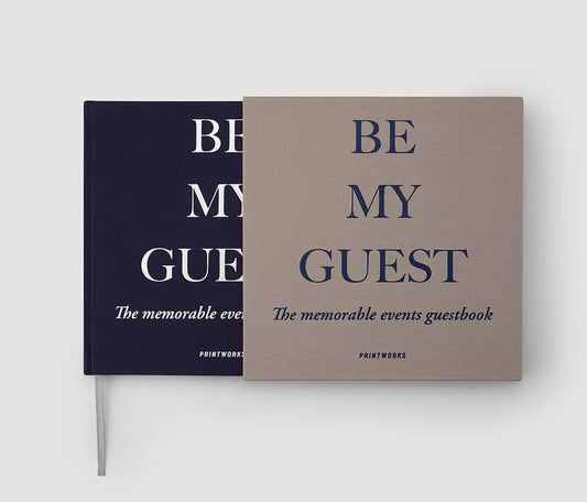 Gästebuch - Be My Guest (Grau/Navy)