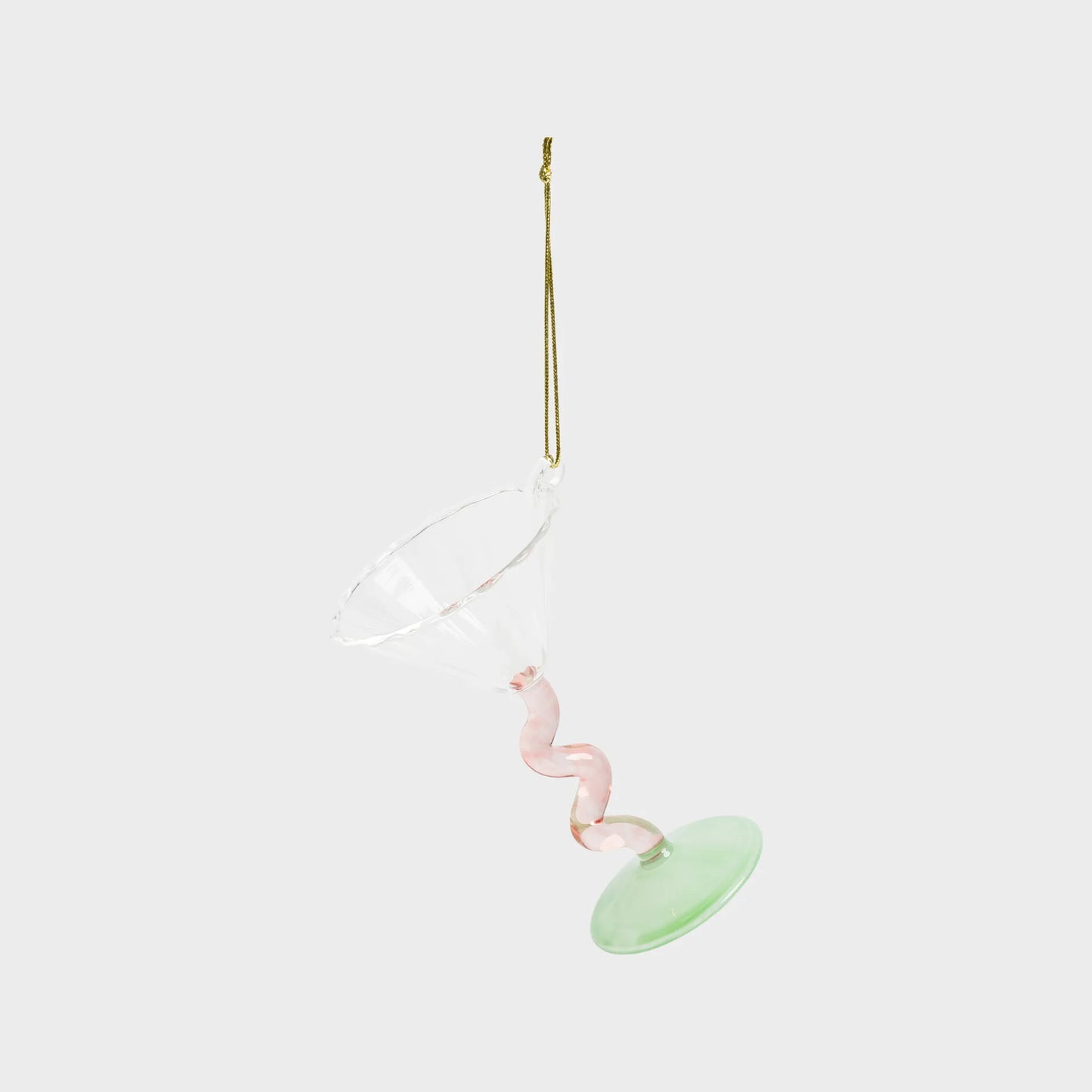 Weihnachtsbaum-Ornament Cocktailglas (&klevering)