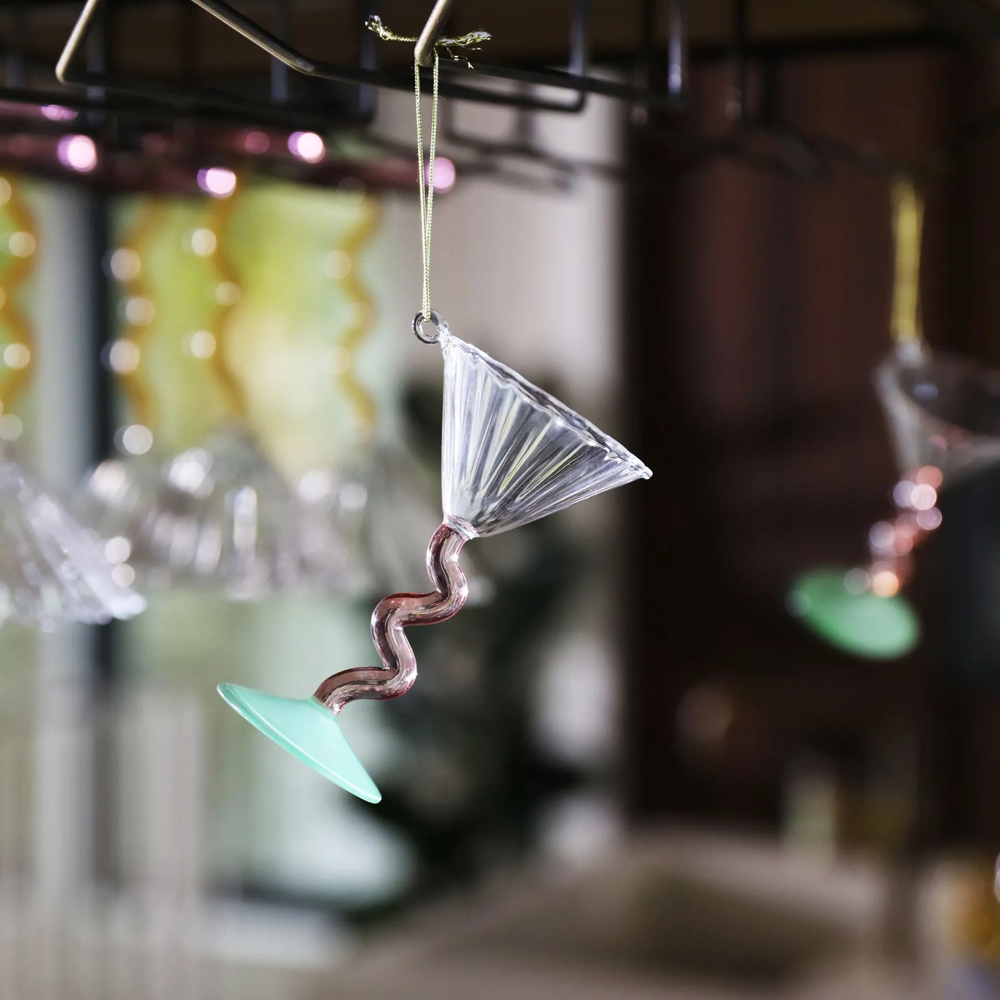 Weihnachtsbaum-Ornament Cocktailglas (&klevering)