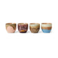 HKliving 70s Ceramics: Café Becher Lagoon (4er Set)