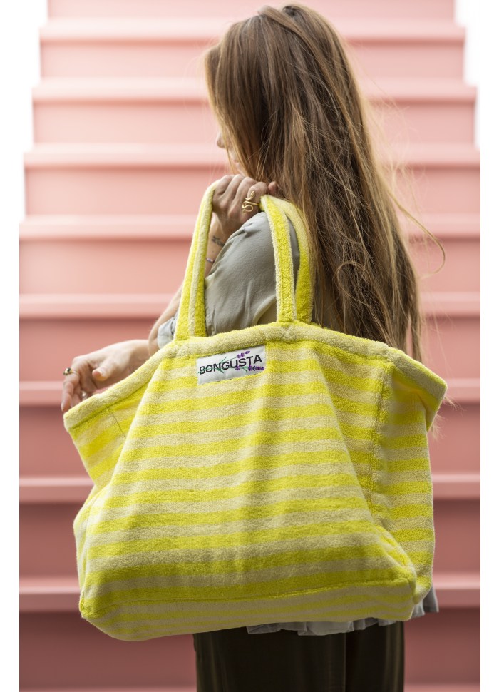 Weekend Bag Naram (pristine & neon yellow)