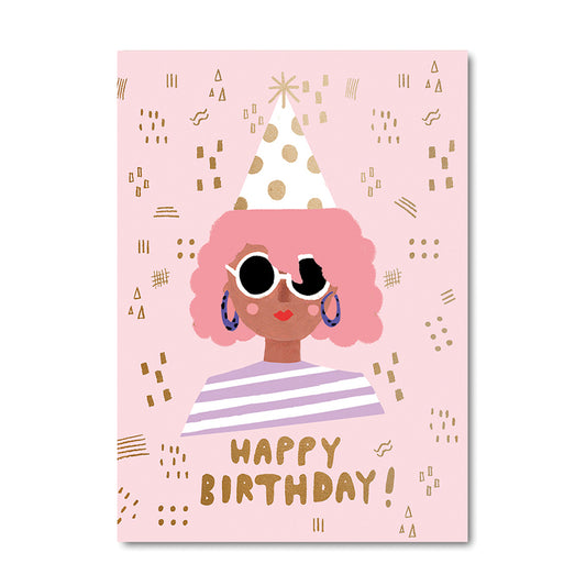 Postkarte Birthday Girl