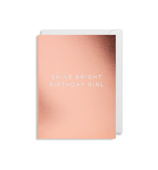 Klappkarte Mini Shine Bright Birthday Girl